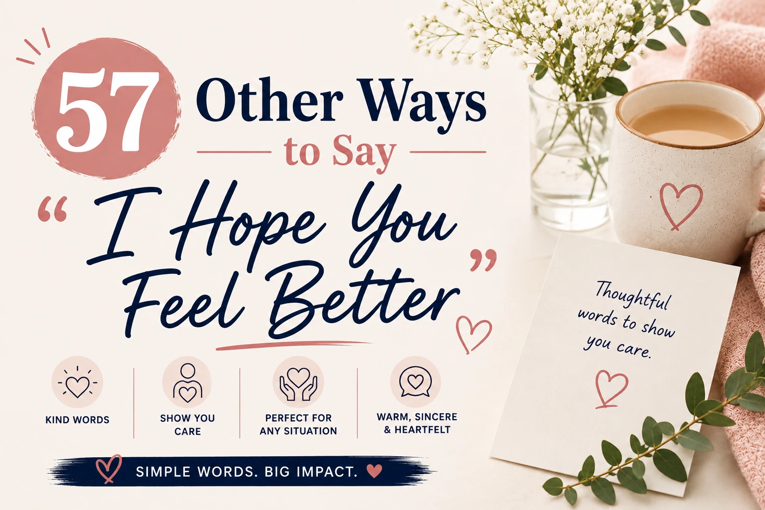 other ways to say i hope you feel better