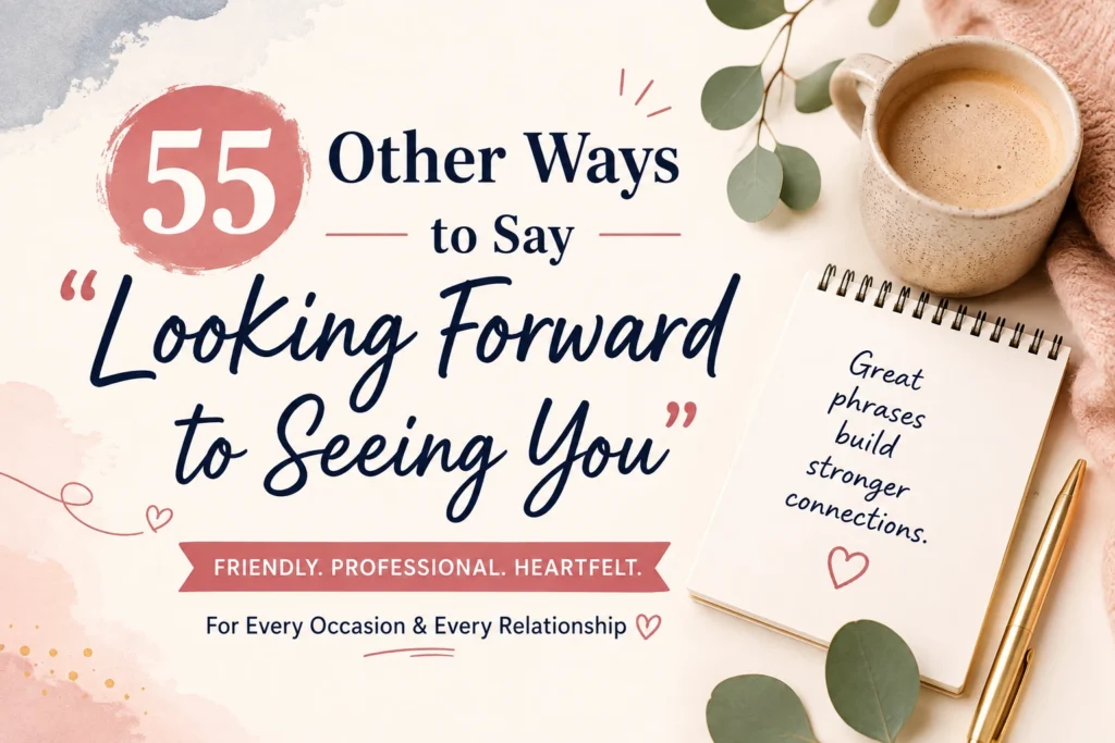 other ways to say looking forward to seeing you