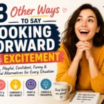 other ways to say looking forward with excitement