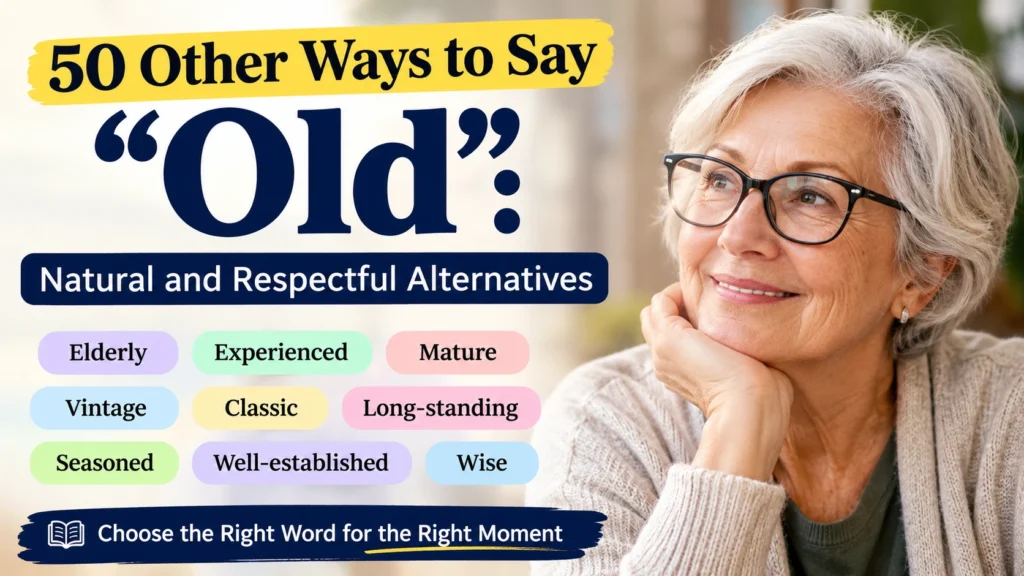 other ways to say old