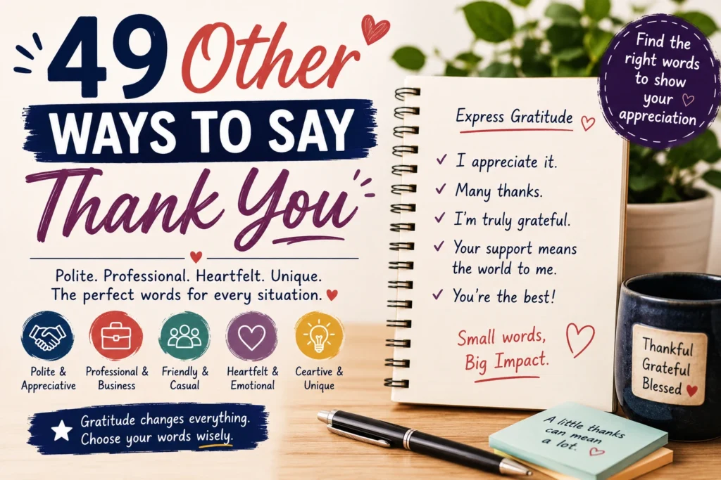 other ways to say thank you
