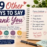 other ways to say thank you
