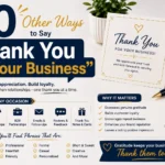 other ways to say thank you for your business