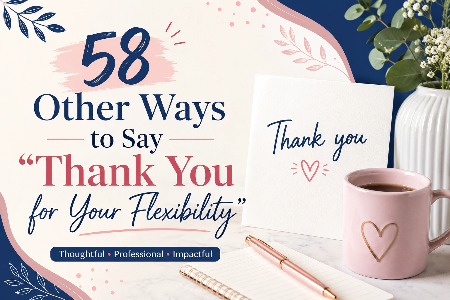 other ways to say thank you for your flexibility