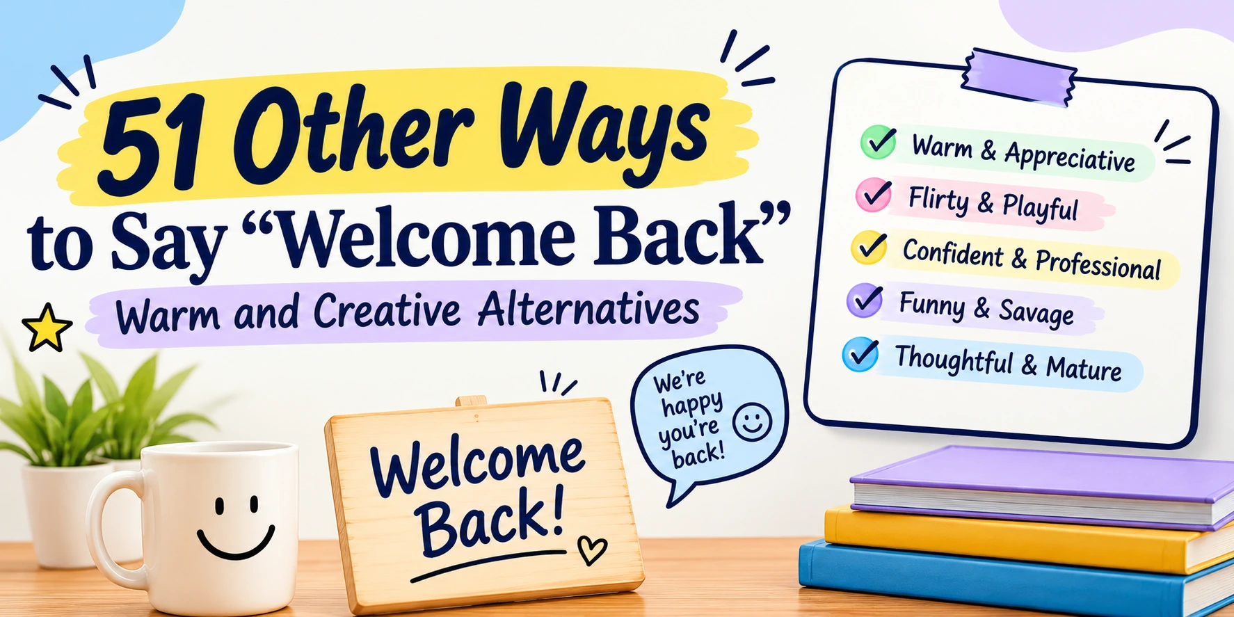 other ways to say welcome back