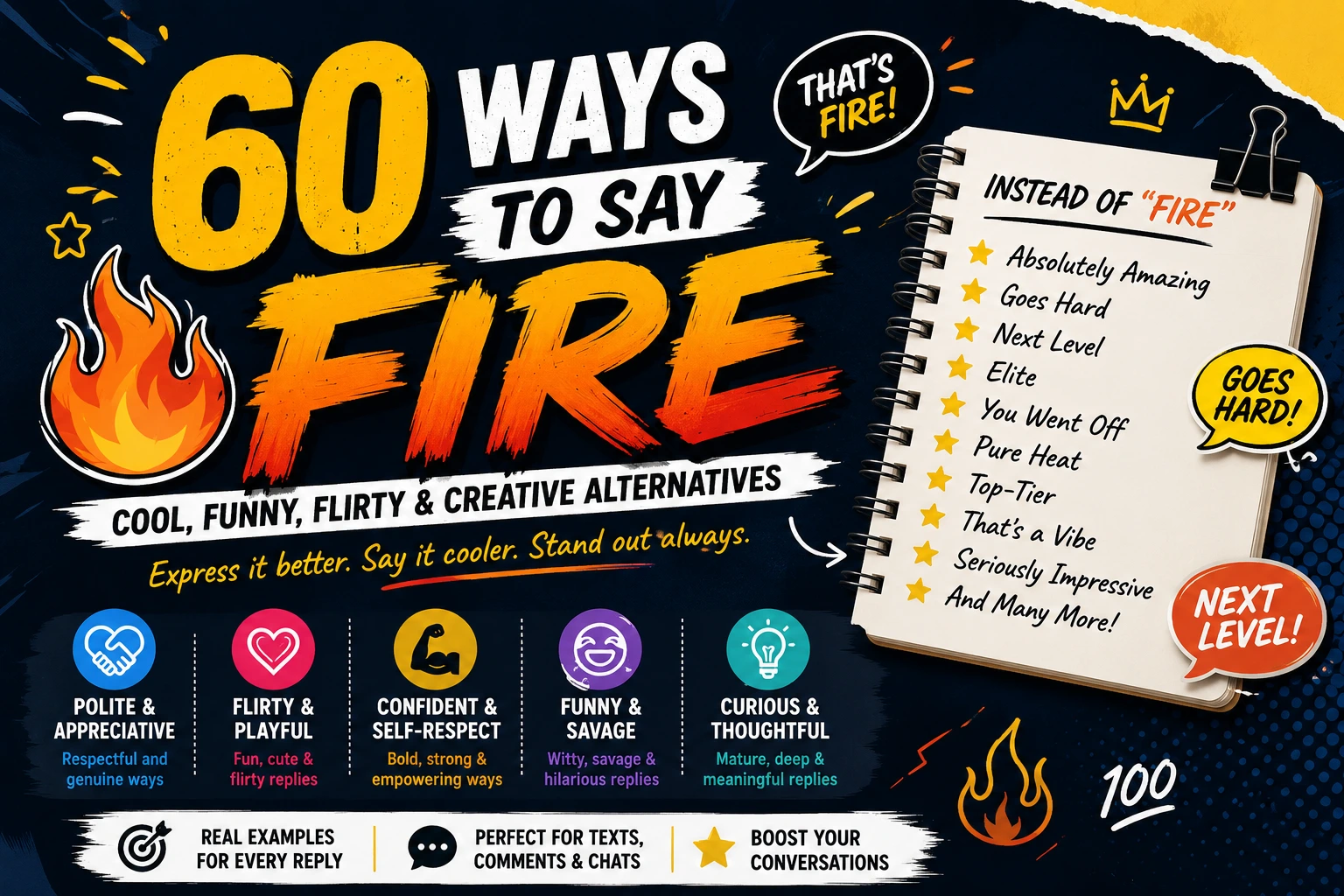 ways to say fire