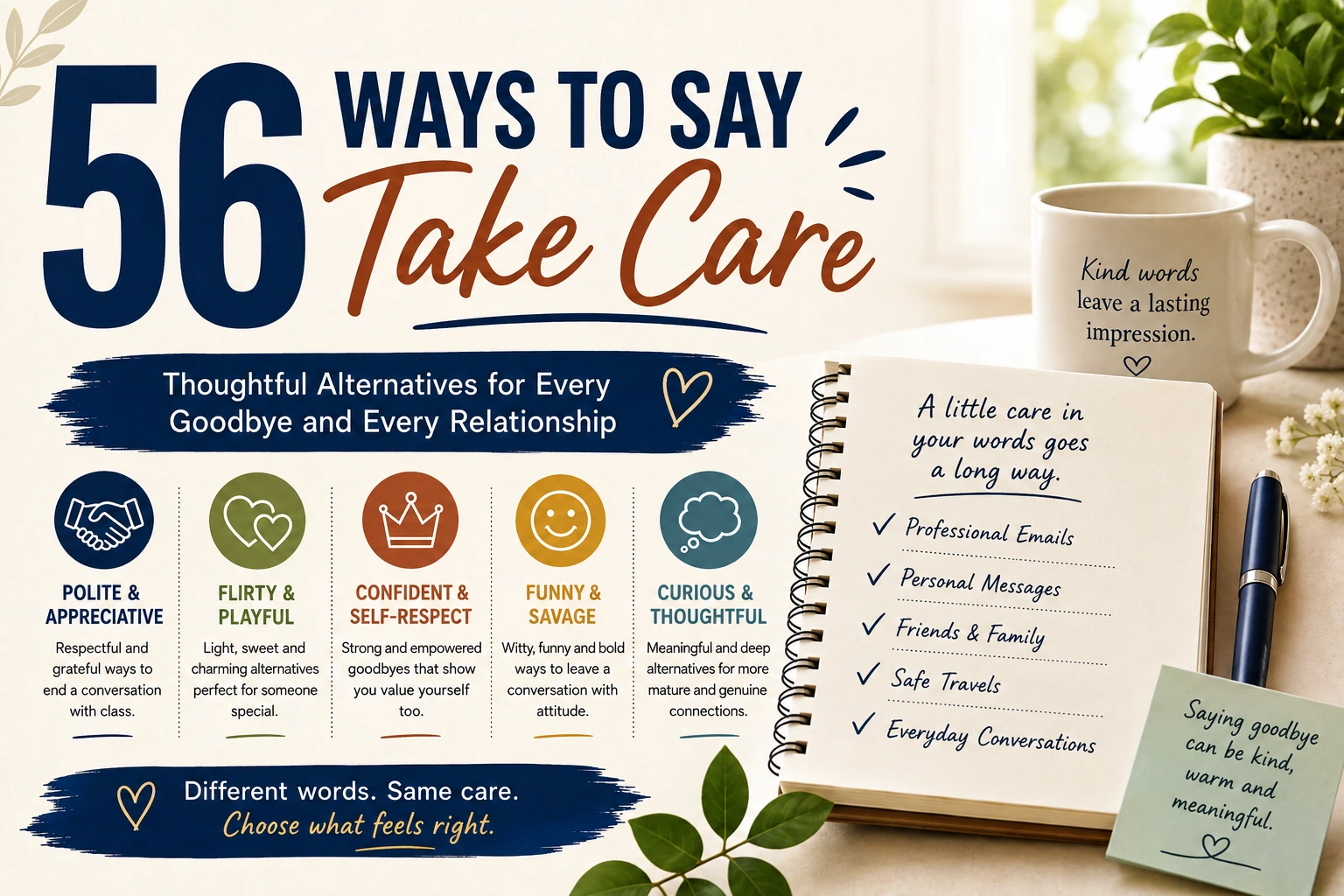 ways to say take care