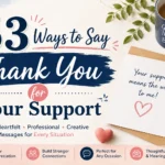 ways to say thank you for your support