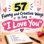funny and creative ways to say i love you