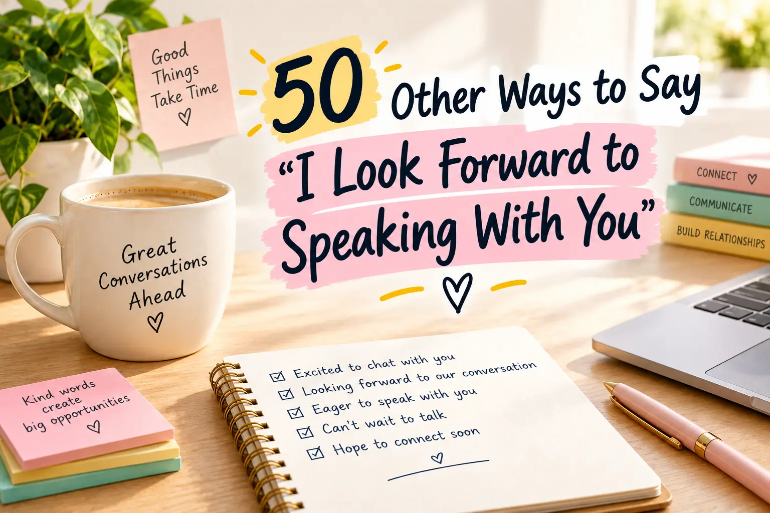 other way to say i look forward to speaking with you