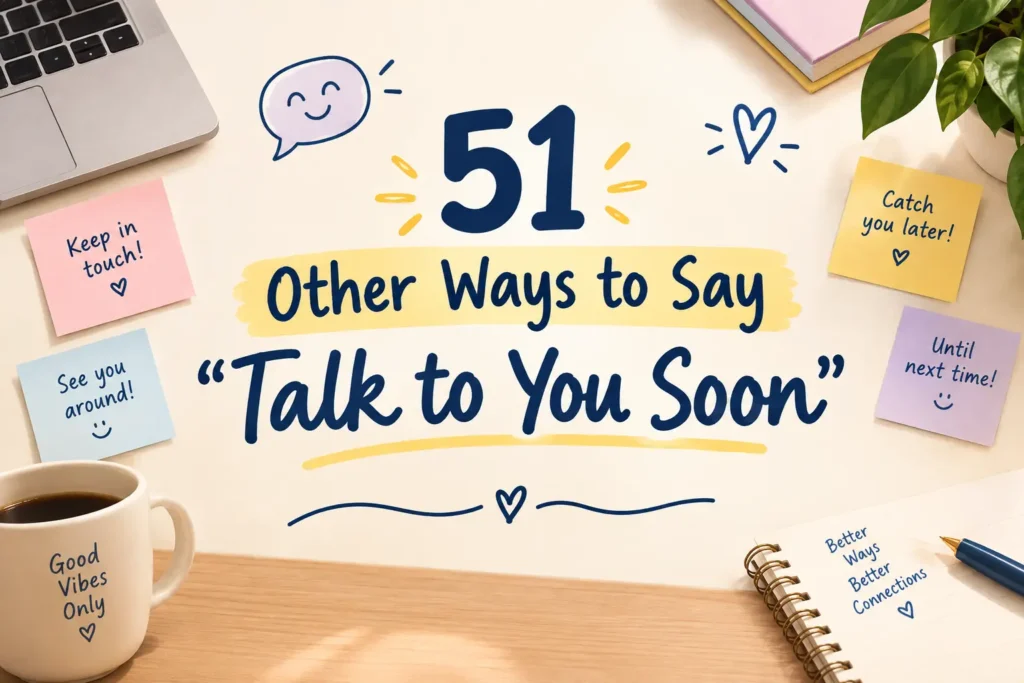 other way to say talk to you soon