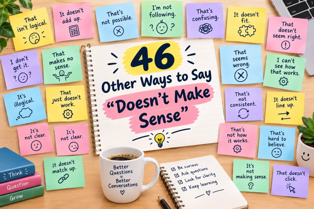 other ways to say doesnt make sense