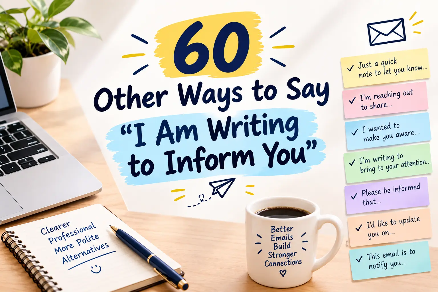 other ways to say i am writing to inform you