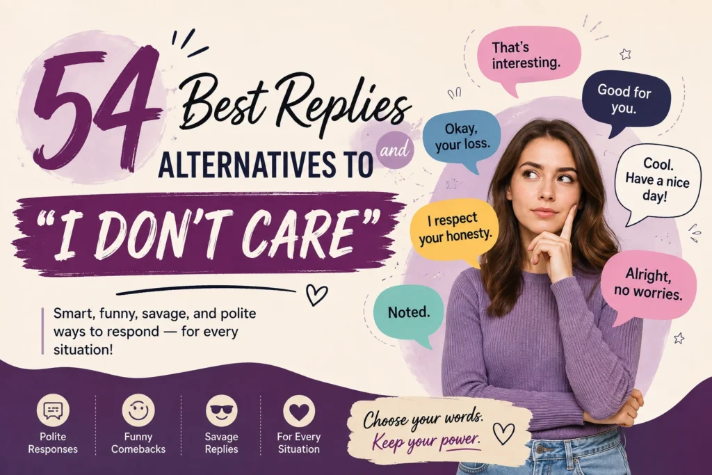 other ways to say i don’t care