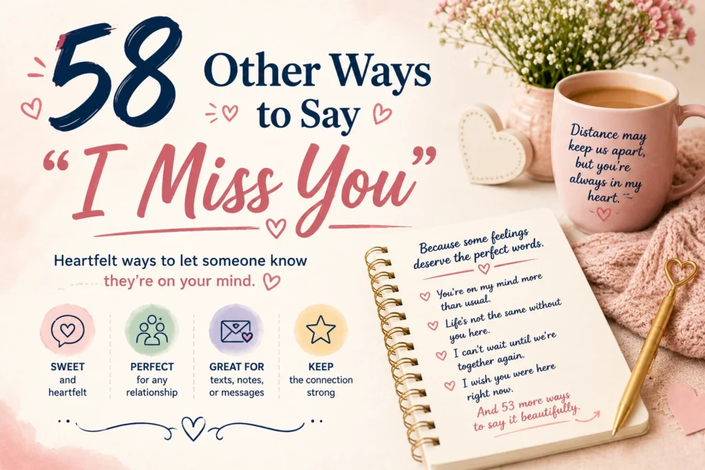 other ways to say i miss you