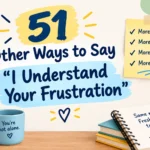 other ways to say i understand your frustration
