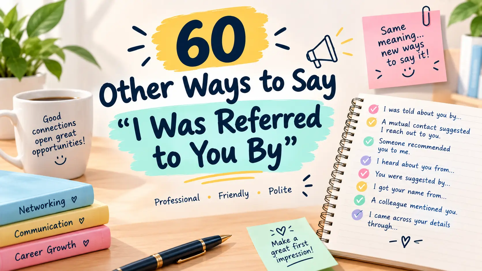 other ways to say i was referred to you by