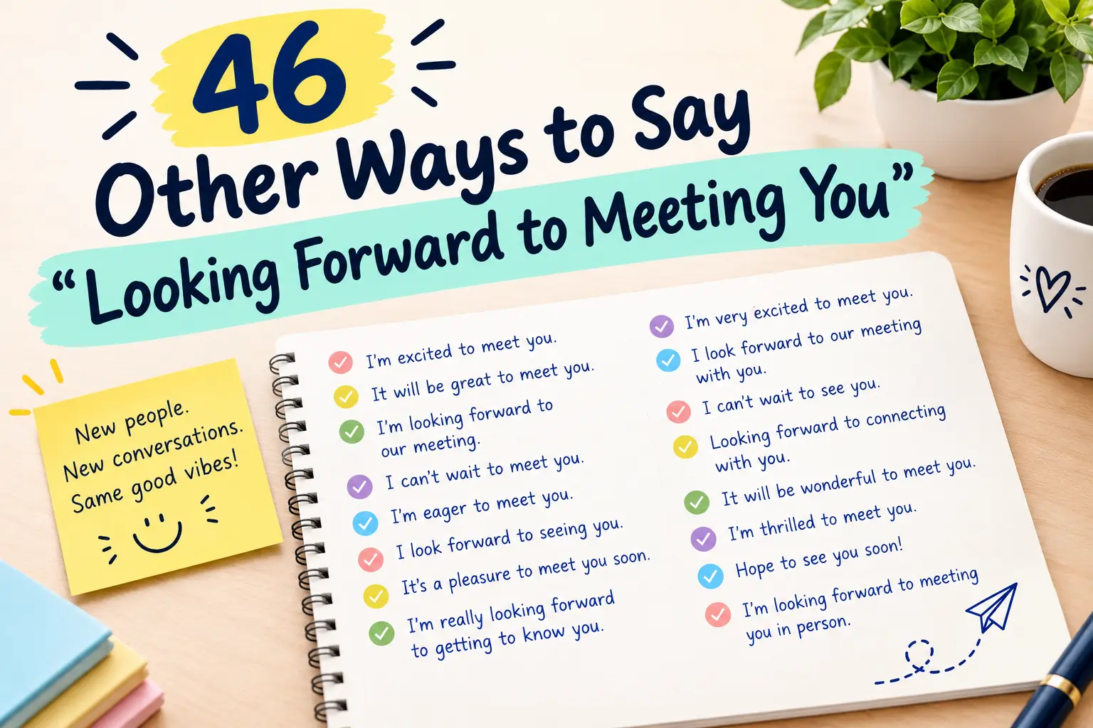 other ways to say looking forward to meeting you