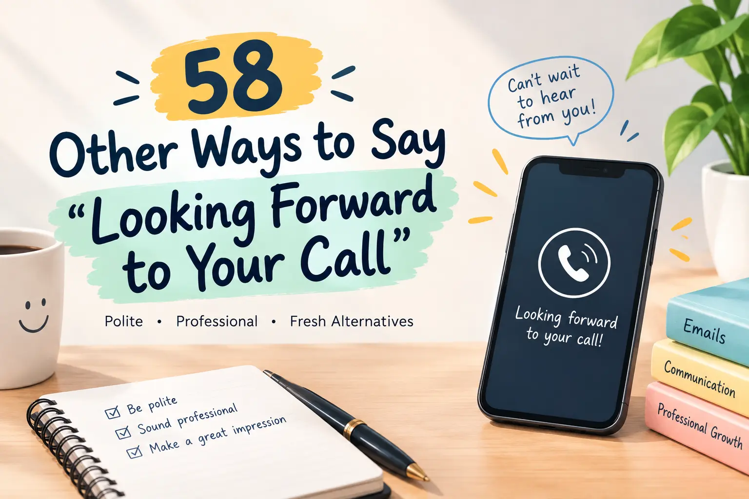 other ways to say looking forward to your call