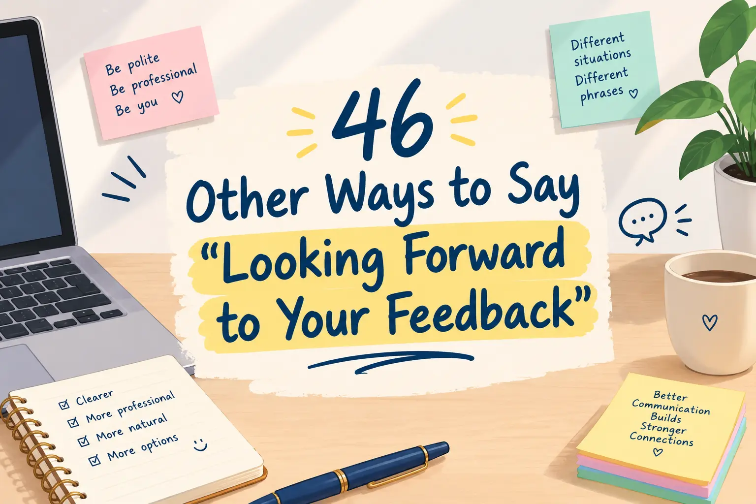 other ways to say looking forward to your feedback