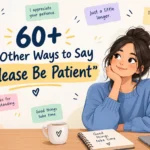 other ways to say please be patient