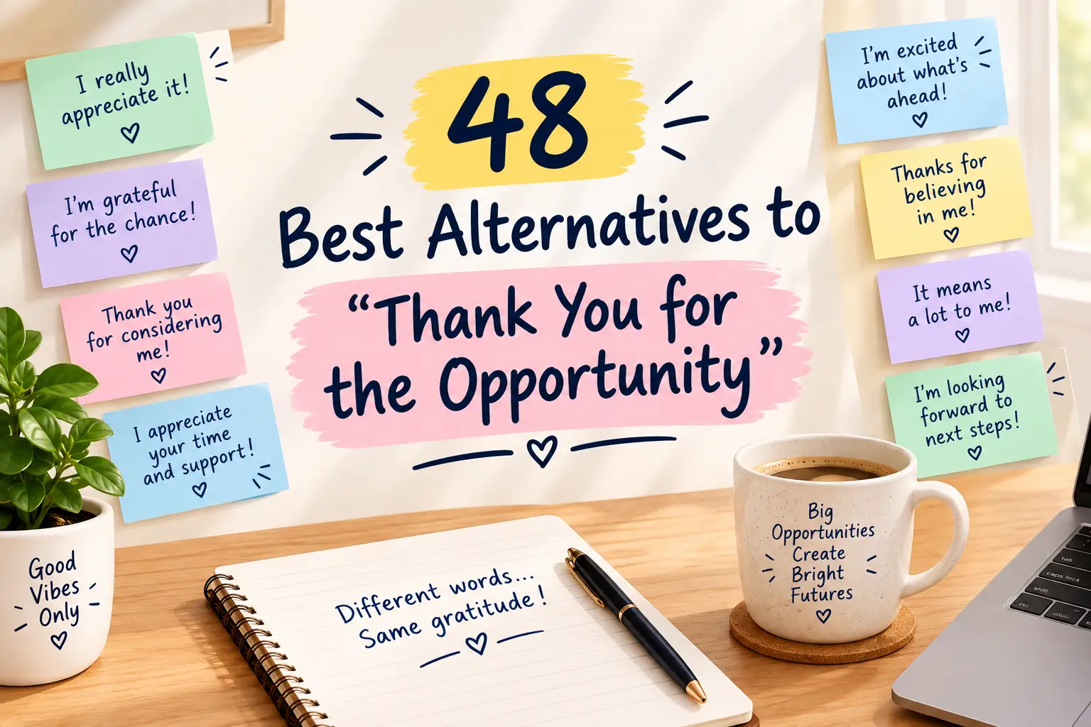 other ways to say thank you for the opportunity