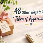 other ways to say token of appreciation