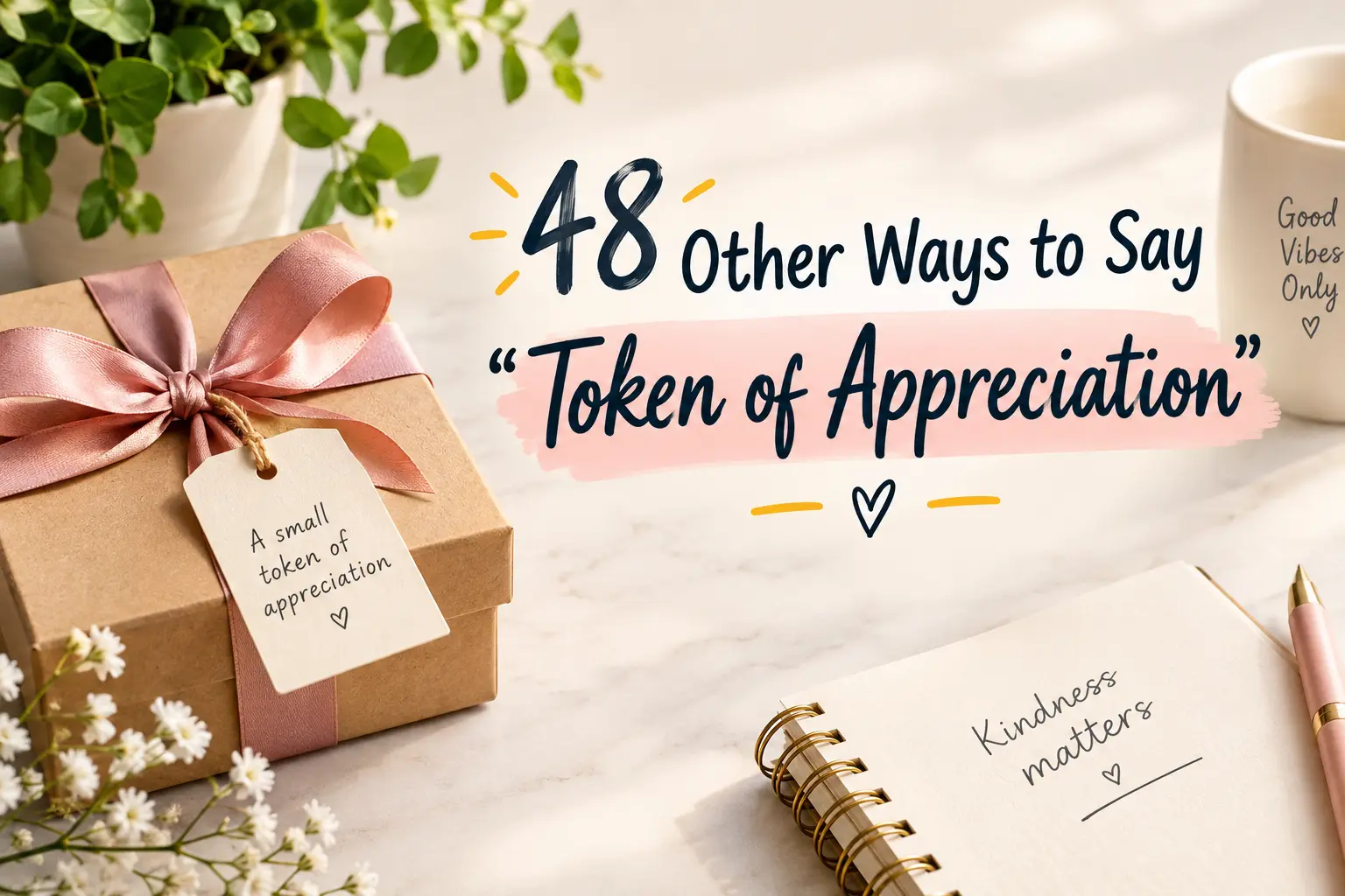 other ways to say token of appreciation