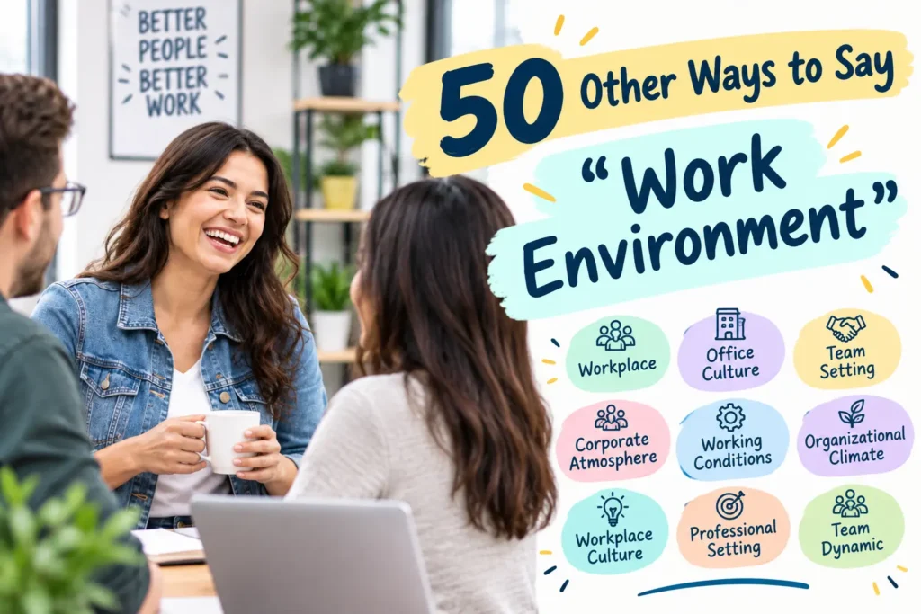 other ways to say work environment