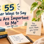other ways to say you are important to me