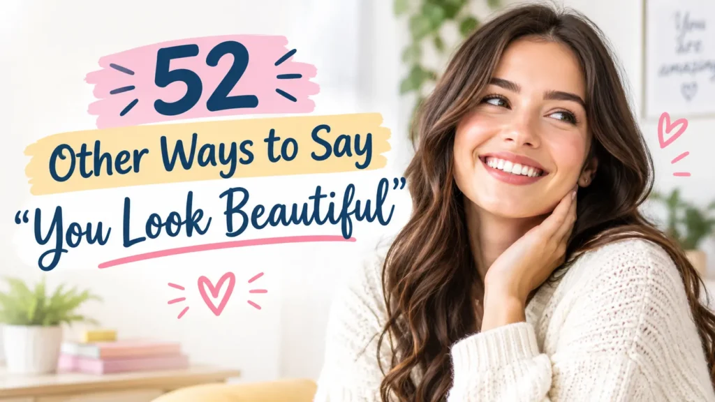 other ways to say you look beautiful