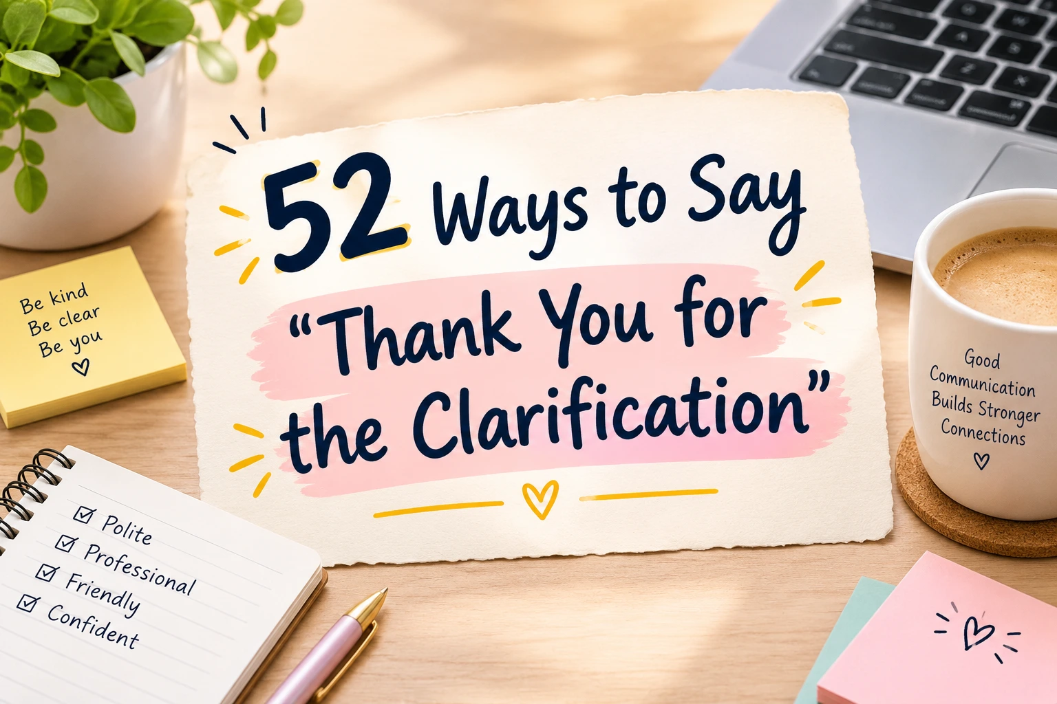 ways to say thank you for the clarification