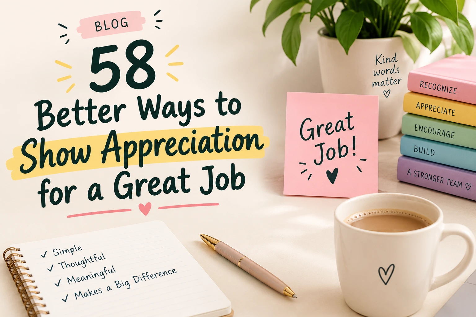 better ways to show appreciation for great job
