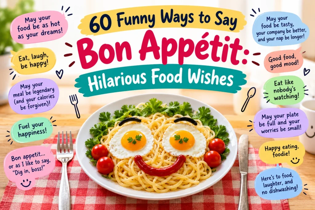 funny ways to say bon appetit