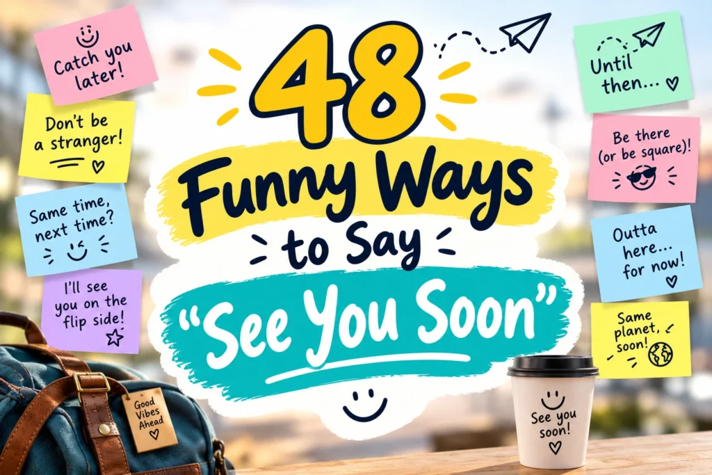 funny ways to say see you soon