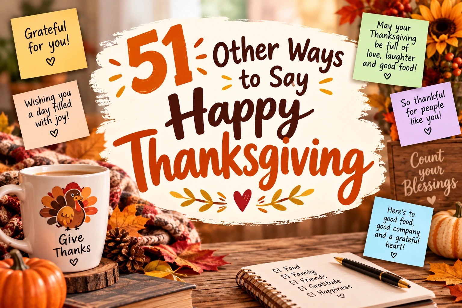 other ways to say happy thanksgiving