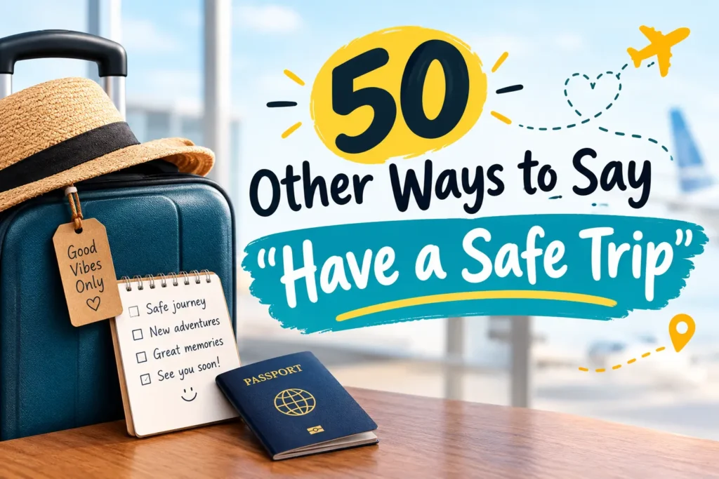 other ways to say have a safe trip