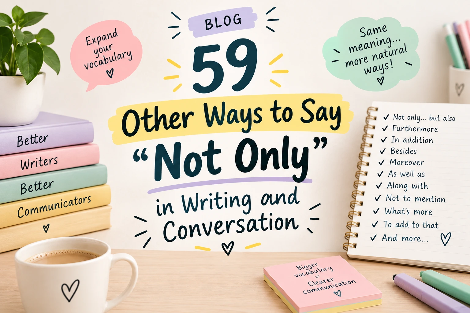 other ways to say not only