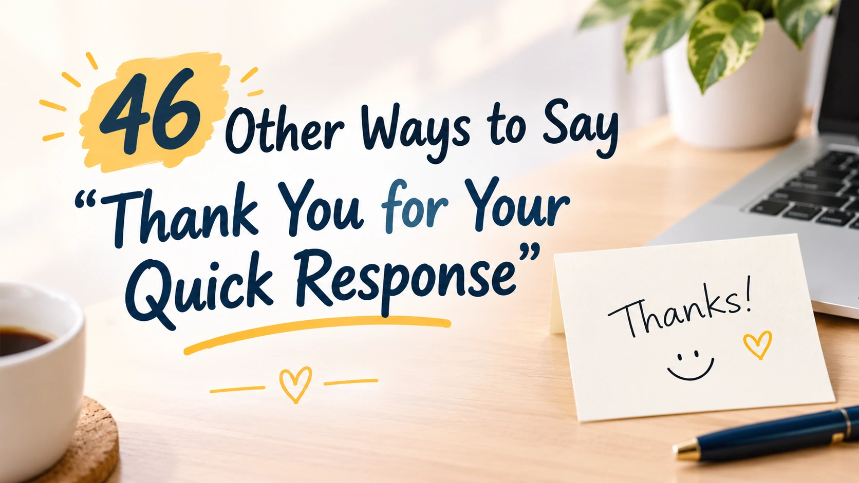other ways to say thank you for your quick response