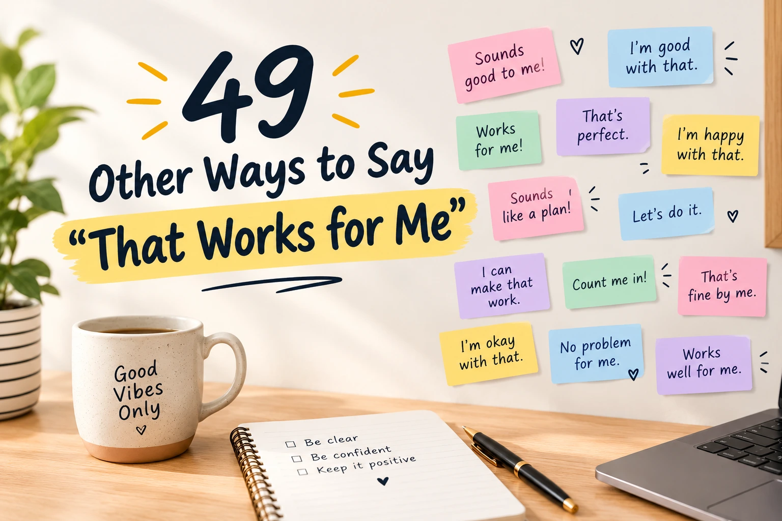 other ways to say that works for me