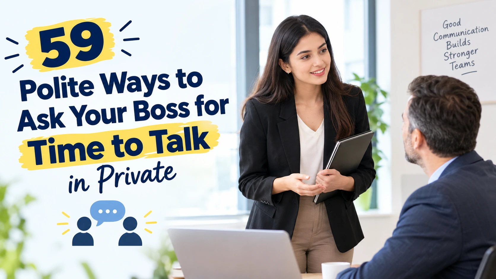 polite ways to ask your boss for time to talk in private