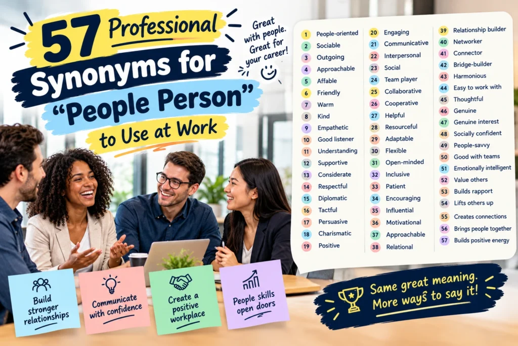 professional synonyms for people person