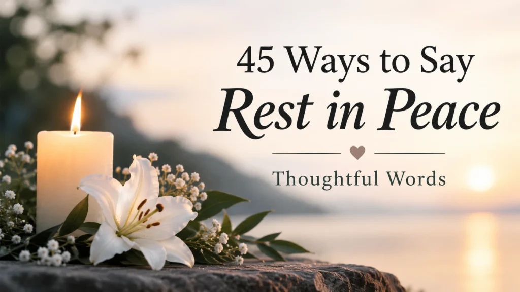 ways to say rest in peace